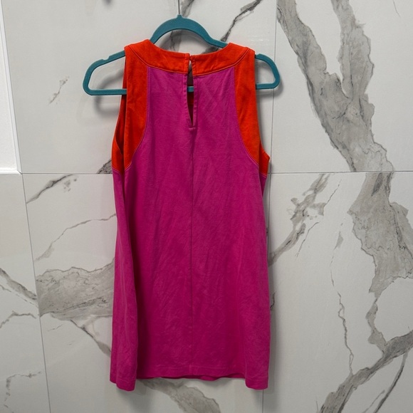 Pink and Red Sleeveless Wide Strap Mini Dress - Picture 5 of 8